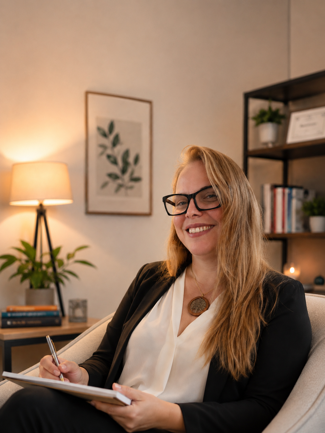 Maíra Garrido em seu consultório